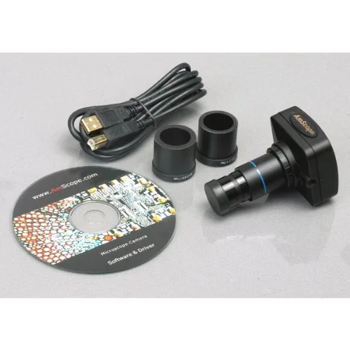 Miniatura 5 de AmScope Microscopio LED compuesto biológico T360B-M 40X-2000X + cámara digital de 1.3MP