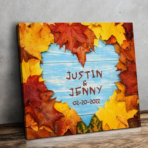 Miniatura 23 de CP CANVASPATH Nombre y fecha de pareja en la playa, impresiones en lienzo personalizadas, regalo de amor para aniversario, boda, cumpleaños y Arte