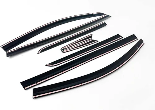 Miniatura 2 de AUTOCLOVER - Juego de 8 protectores de lluvia con cinta adhesiva para Toyota Sienna 2011 2012 2013 2014 2015 2016 2017 2018 2019 2020 / deflectores