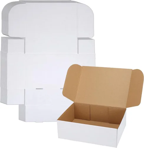 Miniatura 24 de WIFTREY Paquete de 40 cajas de envío pequeñas de 4.6 x 2.2 x 2.2 pulgadas para embalaje de pequeñas empresas, caja de correo de cartón corrugado