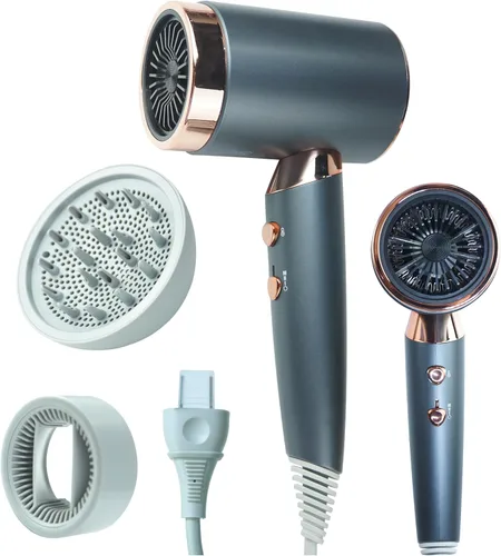 CLGTTFB - Secador de pelo profesional Lonic para mujeres y hombres, secado rápido de 1600 W con difusor y concentrador para varios tipos de cabello,
