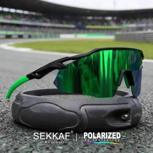 Miniatura 3 de SEKKAF Gafas de sol deportivas polarizadas para hombres y mujeres, protección UV, ligeras, para correr, ciclismo, almohadillas antideslizantes