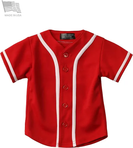 Miniatura 3 de Ma Croix Mx - Camiseta de béisbol con botones para niños