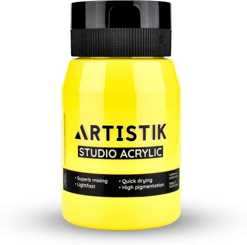 Miniatura 10 de Artistic - Tarro de pintura acrílica, de alto pigmento, suministros de pintura a prueba de decoloración, adecuado para lienzo, madera, cuero, tela