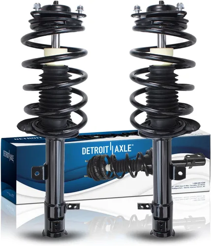 Miniatura 49 de Detroit Axle - Puntales 4WD para Ford Expedition Lincoln Navigator 1997-2002, 4 puntales completos con muelle helicoidal delantero trasero 1998 1999