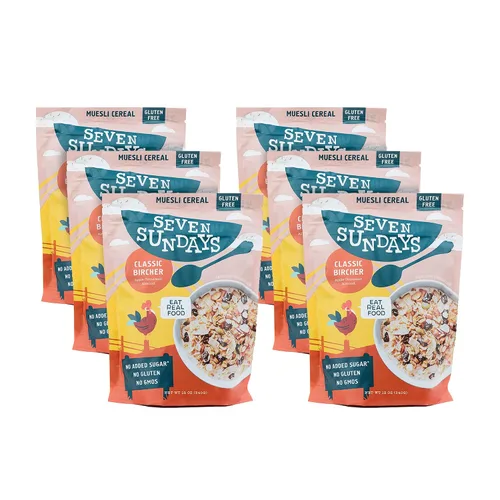 Miniatura 8 de Seven Sundays Farmers Market - Cereal orgánico Muesli de grosella y almendra, bolsa de 12 onzas, certificado sin gluten, sin OMG, sin azúcar