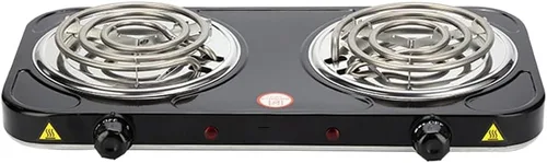 Miniatura 13 de Quemador de Encimera Compacto y Portátil - Quemador Eléctrico de Bobina Simple de 1000 Vatios para Encimera, Controles de Temperatura, Color Negro