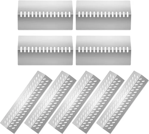 17 5/8 pulgadas, placas de calor para parrilla de gas para Bull 16520, 16521 16631, 16670, Cal Flame G serie 5 quemadores parrilla G5 BBQ18G05