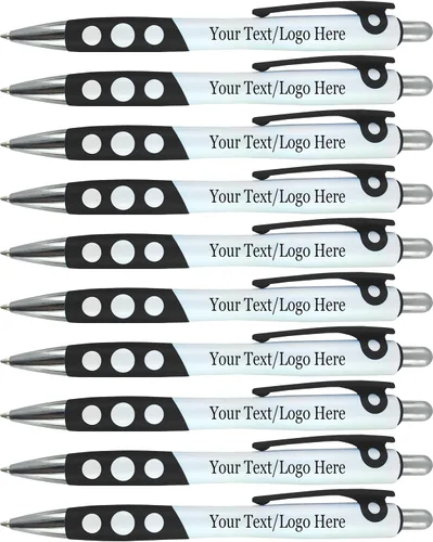 SyPen Bolígrafos personalizados con logotipo/texto, paquete de 350 unidades a granel para negocios, fiestas y eventos, impresión personalizada,