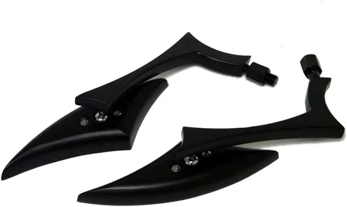 Miniatura 3 de Mini Black Spear Style Motorcycle Mirrors Compatible for 2016 Moto Guzzi Griso