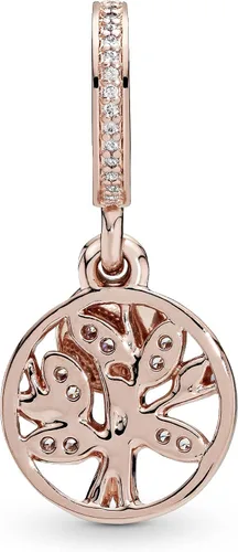 Miniatura 2 de PANDORA Jewelry Family Heritage - Colgante de circonita cúbica en rosa, Metal, Circonita cúbica