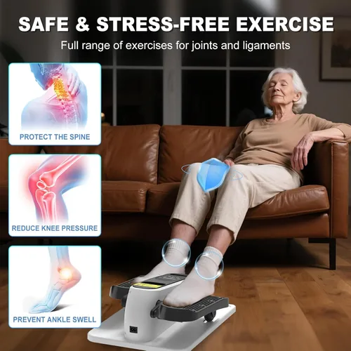 Miniatura 5 de Under Desk Elliptical Machine, Electric Seated Pedal Exerciser,Elliptical Leg Exercisers for Seniors,Mini Ellipse Leg Exerciser with Remoter,12