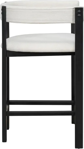 Miniatura 7 de Christopher Knight Home Rylan - Juego de 2 taburetes tapizados de tela moderna en forma de U para comedor, altura de encimera, taburete de madera