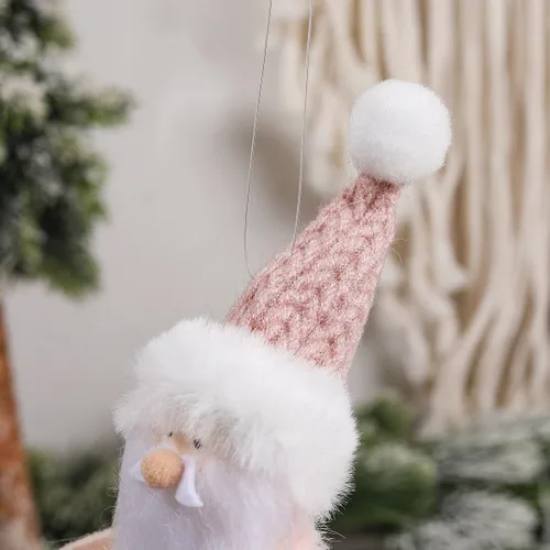 Miniatura 4 de 4 adornos colgantes de ángel de felpa, adorno de muñeca de árbol de Navidad, decoración de muñecas colgantes, colgante de hadas para Navidad, Año