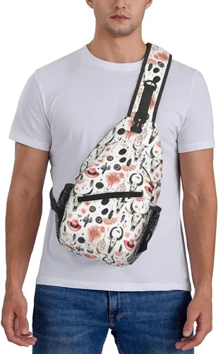 Miniatura 7 de Small Crossbody Bags for Women Men - Vintage Cowboy Skull Print Adjustable Shoulder Bag Fanny Packs Belt Sling Bag Crossbody Purses Backpack for