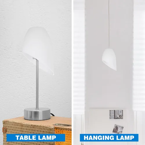 Miniatura 4 de Baluue Pantalla de herradura, 5 unidades, cubiertas de plástico para lámparas de mesa y de pie, fácil instalación, accesorio de pantalla protectora