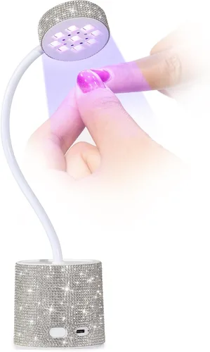Miniatura 11 de Lámpara de uñas LED UV, mini luz UV para esmalte de uñas de gel, secador de uñas LED recargable, secado rápido, lámpara de uñas UV para el hogar