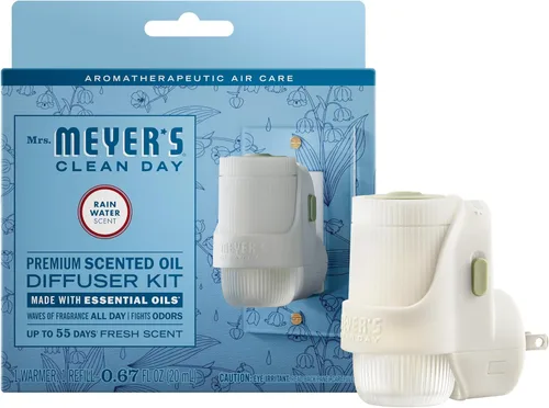 Miniatura 7 de MRS. MEYER'S Clean Day - Difusor de aceite perfumado premium, ambientador de pared enchufable, dispositivo de aroma aromatéutico para el hogar
