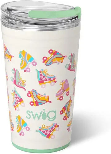 Miniatura 57 de Swig Life - Vaso aislante de 22 onzas, vaso de viaje para café con tapa, taza de café para viaje compatible con portavasos, de acero inoxidable