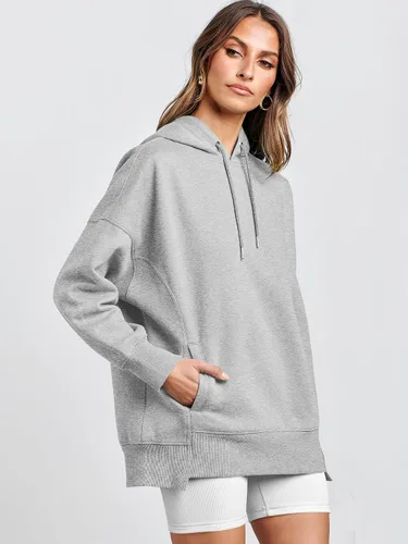 Miniatura 5 de ANRABESS Sudaderas con capucha de gran tamaño para mujer, sudadera de forro polar 2024, trajes de moda para adolescentes y niñas