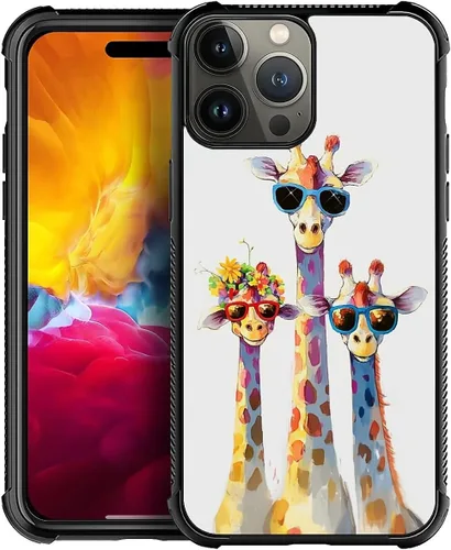 Miniatura 81 de CARLOCA Funda para iPhone XR, diseño de jirafa de cristal, ultra protección, a prueba de golpes, silicona suave TPU antideslizante para iPhone XR