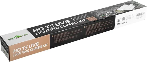 Miniatura 8 de REPTI ZOO Kit combinado de iluminación T5 HO UVB, Campana de terrario viene con lámpara Desert 10.0 UVB T5 (24W)