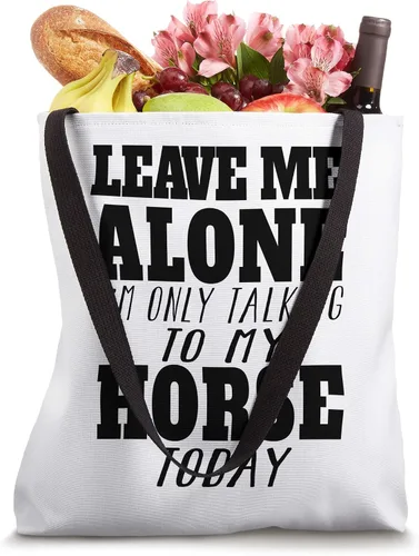 Miniatura 4 de Leave Me Alone, I'm Only Talking To My HOrse TOday TSHirt Bolsa de mano
