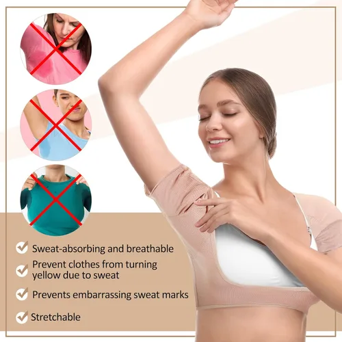 Miniatura 3 de Handepo 6 piezas de chaleco de sudor para axilas transpirables a prueba de sudor almohadillas para mujer protector de axilas