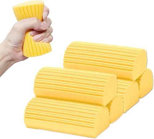 Miniatura 7 de Paquete de 6 esponjas limpiadoras húmedas quitapolvo, esponja quitapolvo para limpieza doméstica, esponja reutilizable de limpieza doméstica
