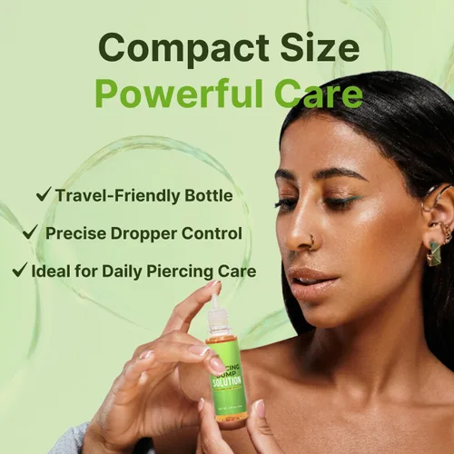 Miniatura 7 de Tobcharm Solución para perforar el bulto – Piercing Bump para oído, nariz y cuerpo – Alivia las protuberancias queloides, reduce el enrojecimiento