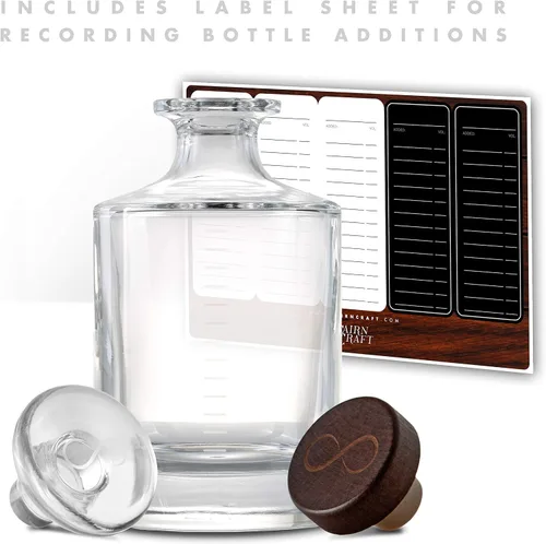 Miniatura 2 de Whisky Infinity Decanter - Botella de whisky y licor de vidrio Cairn Craft y tapón (capacidad de 1 litro con marcas de 2 onzas)