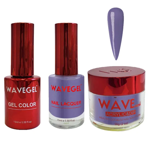Miniatura 42 de WAVEGEL - Juego de gel de remojo, laca de uñas y polvo acrílico y polvo de inmersión a juego - Colección Queen - #015 Noble Men