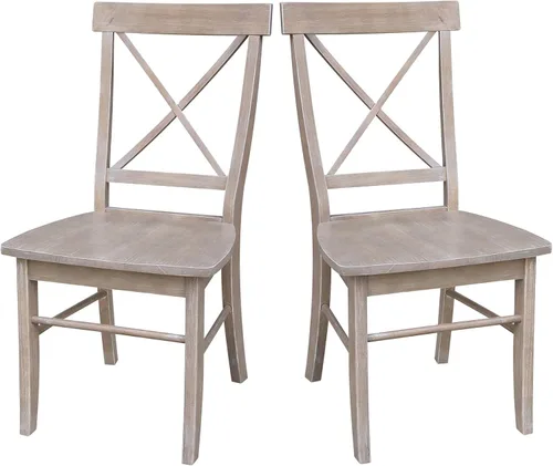Miniatura 13 de Juego de dos sillas de comedor X-Back, color blanco
