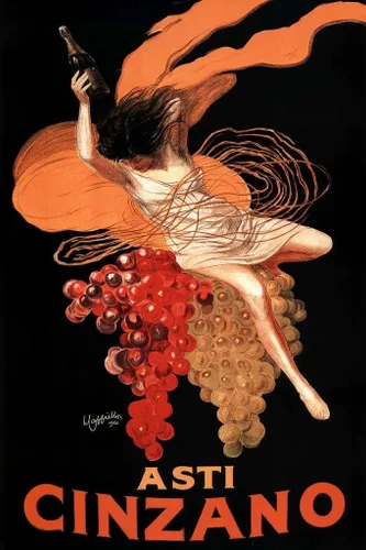 Póster Asti Cinzano de Leonetto Cappiello Licor French Nouveau Cool Wall Art Poster 24x36