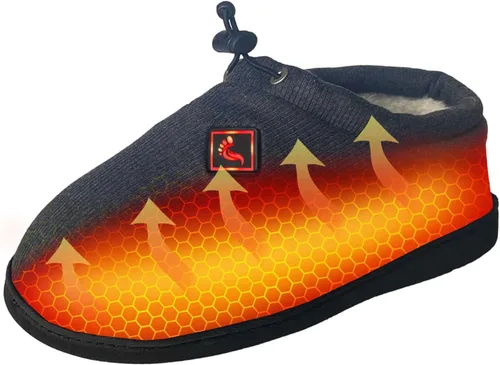Pantuflas térmicas para hombres y mujeres: desgaste recargable para pies con 3 ajustes de temperatura que mantiene los pies calientes hasta 11 horas