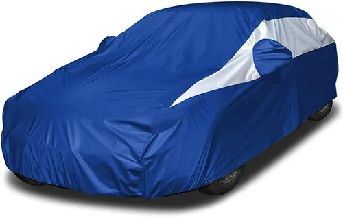 Titan Brilliant Color Poly 210T - Funda para automóvil sedán de 186-202 pulgadas, impermeable, protección UV, resistente a los arañazos, apertura