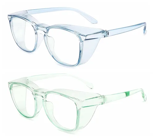Miniatura 2 de Alsenor Gafas de Seguridad Antivaho Gafas Protectoras Bloqueo de Luz Azul Anti Polvo Protección UV Gafas para Hombres Mujeres (Paquete de 2