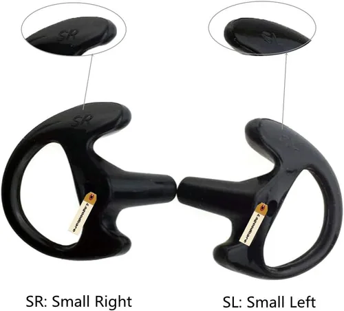 Miniatura 4 de Lsgoodcare - Molde de oído de repuesto para radio bidireccional para tubo de bobina acústica, color negro, por Lsgoodcare