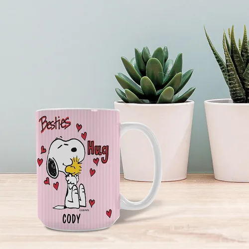 Miniatura 5 de Current Peanuts Best Friend - Taza personalizada para el día de San Valentín, cerámica, capacidad de 15 onzas, bonitas tazas de personajes, añade un