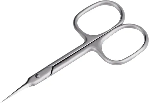 KINBOM Tijeras de cutícula, tijeras pequeñas finas para manicura, pedicura, belleza, aseo de belleza, tijeras curvadas multiusos para uñas de los