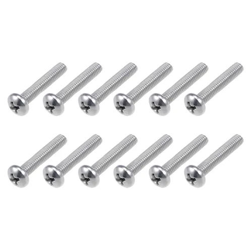 Miniatura 24 de METALLIXITY Tornillos de máquina (M2 x 0.118 in), 30 unidades, pernos Phillips cruzados de acero inoxidable 304, para instalación de muebles