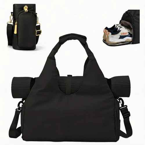 Bolsa para esterilla de yoga, bolsa de gimnasio de yoga deportiva para mujer, bolsa ligera para esterilla de yoga con correa de yoga, bolsa de mano