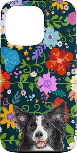 Miniatura 9 de Funda para iPhone 14 Border Collie Ditsy Flower Floral Pattern para mujer