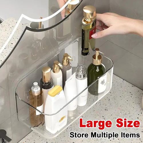Miniatura 5 de Diesisa Organizador acrílico para montaje en pared, 5.1 pulgadas de profundidad x 10.9 pulgadas de ancho x 6 pulgadas de alto, organizador