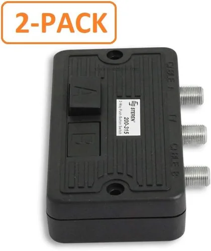 Miniatura 6 de STEREN Divisor coaxial de 2 vías, interruptor de red, interruptor de transferencia manual, cortes abdominales, adaptador de cable HDMI a coaxial
