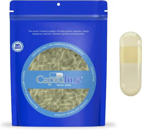 Miniatura 12 de Capsuline Cápsulas veganas vacías de tamaño 00, transparentes, 1000 unidades, vegetarianas, kosher, sin OMG y certificado Halal, relleno de cápsulas