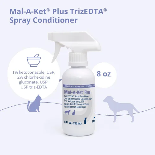 Miniatura 3 de Mal-A-Ket Plus TrizEDTA Acondicionador en aerosol para perros y gatos, 8 onzas