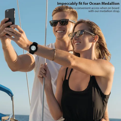 Miniatura 2 de Banda Deportiva para Medallón de Princess Cruise, Paquete de 1/2 Pulseras de Silicona para Sostener Medallón Carnival Ocean, Compatible con Mujeres