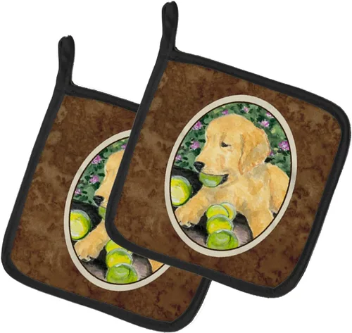 Miniatura 125 de Caroline's Treasures SS8617PTHD - Juego de soportes para ollas de cocina resistentes al calor, almohadillas calientes para horno para cocinar, Husky