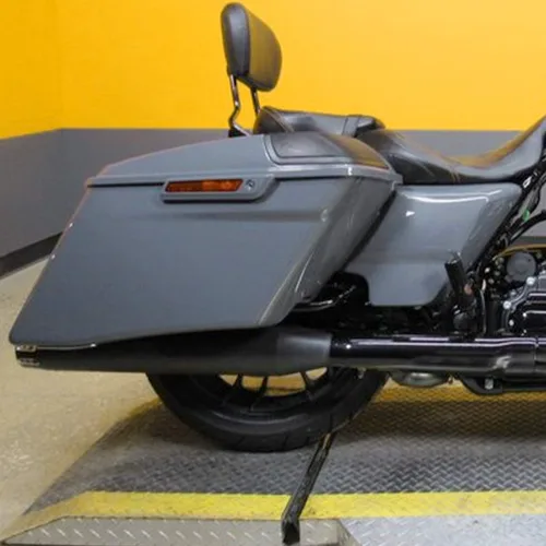 Miniatura 9 de Alforjas de ABS extendidas gris Gunship de 4 pulgadas para Harley Touring CVO Street Electra Glide 2014-2023